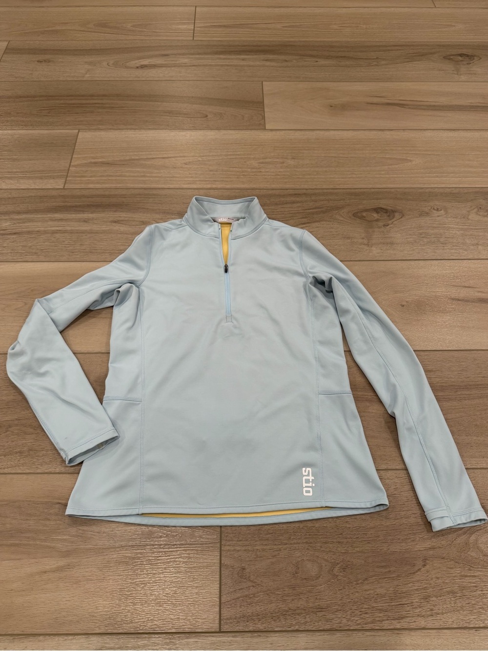 STIO 1/2 Zip Pullover Fleece Sweater Blue Womens Size L Large